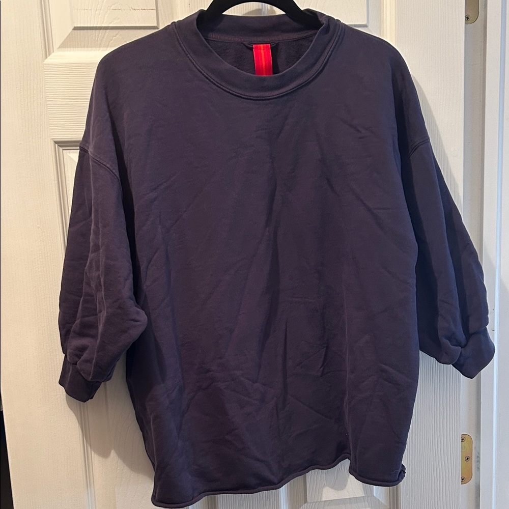 Purple Oversized Sweatshirt